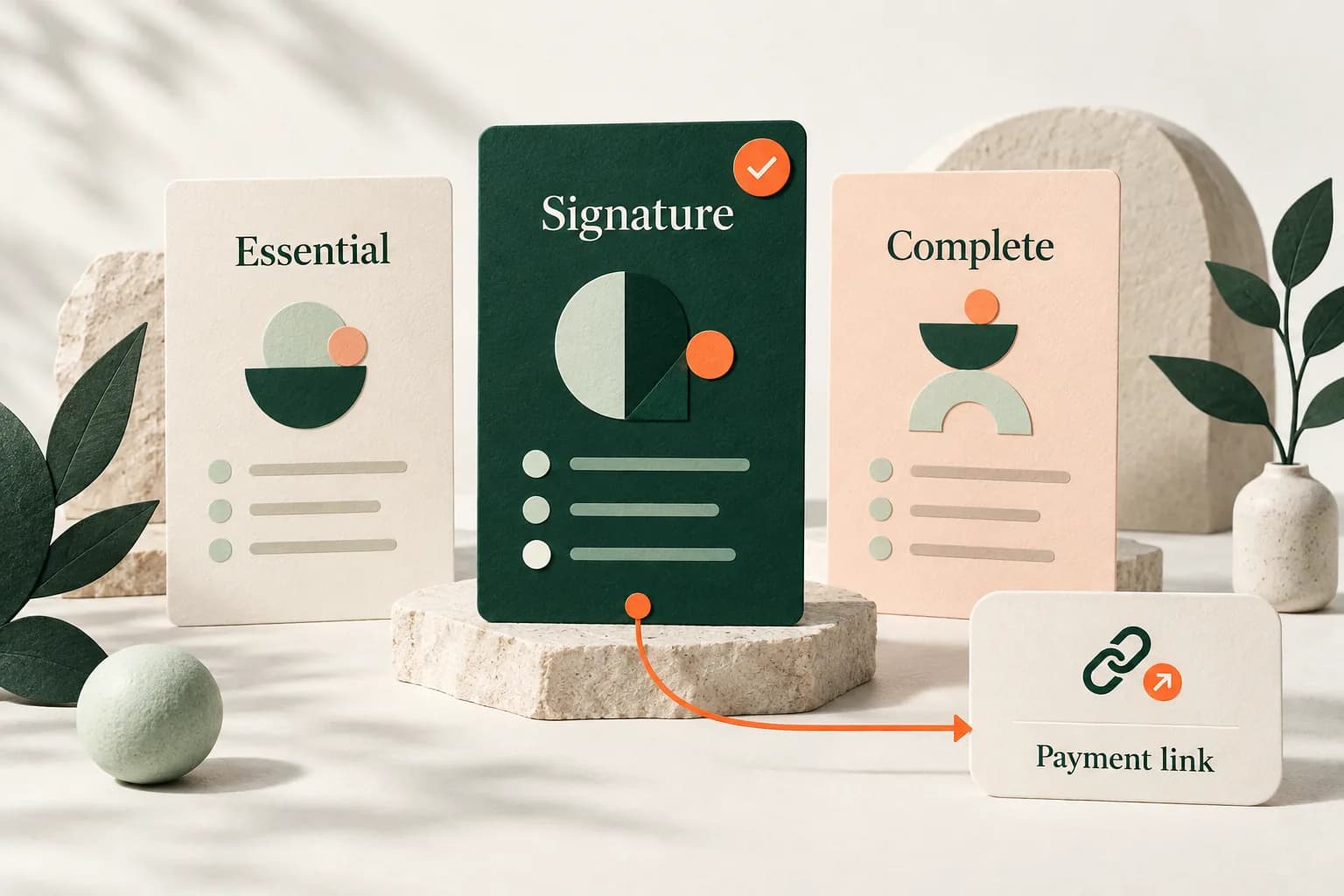 A marketing proposal with campaign approach and service packages