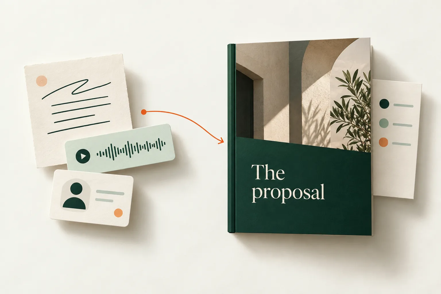 Proposal revisions arranged around the accepted version