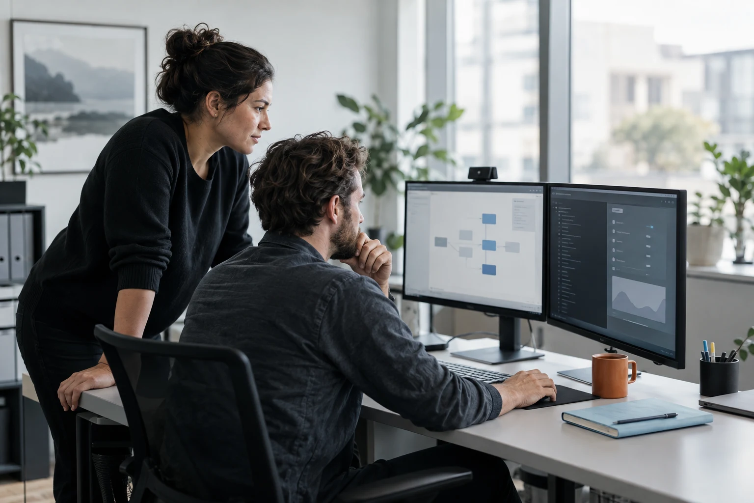 Illustrative automation operations team at work