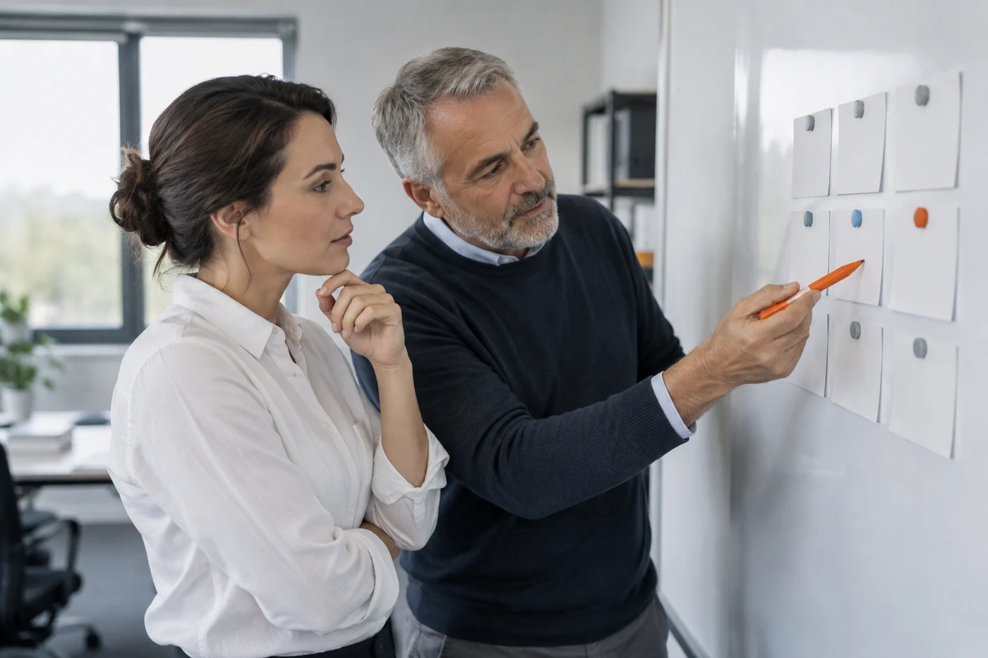 Illustrative engineers reviewing test coverage