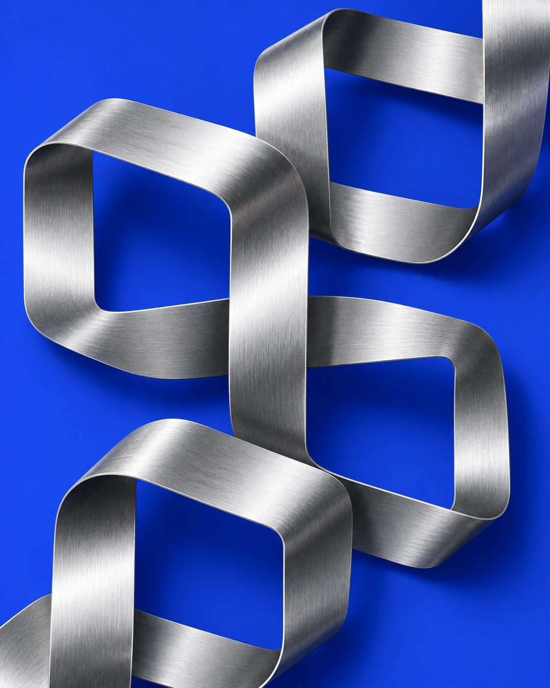 Connected silver loops on cobalt